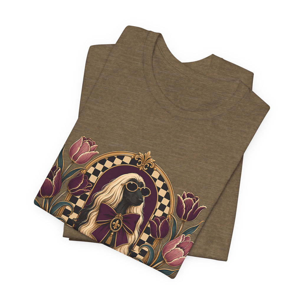 "Spoiled with Intention" — Luxury Afghan Hound Dog Mom T-Shirt