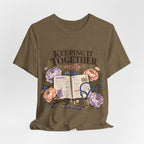 "Keeping It Together Mostly" — Botanical Nurse T-Shirt