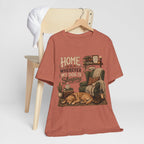 Dog Lover T‑Shirt — "Home Is Wherever My Dog Is Sleeping" Cozy Rustic Tee