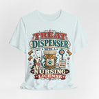 Treat Dispenser Nursing License Tee — Nurse Dog Mom T-Shirt