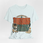 "Guess Who's Back: Rounding Again" — Funny Rounding Nurse T-Shirt