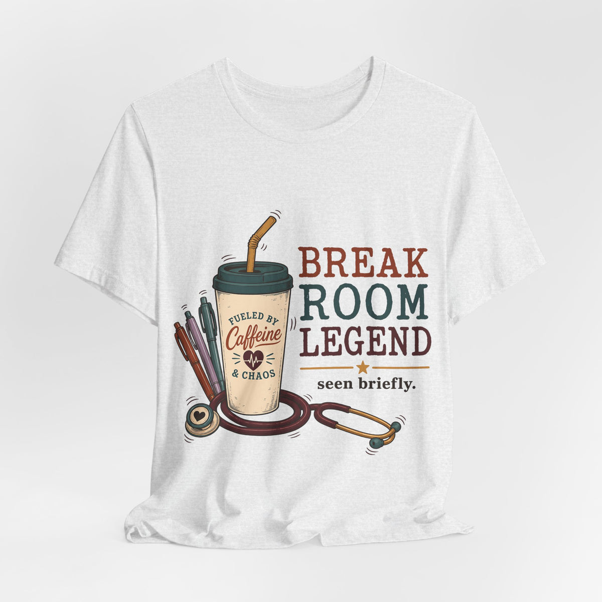 "Break Room Legend" Nurse T-Shirt — Funny Nurse Graphic Tee